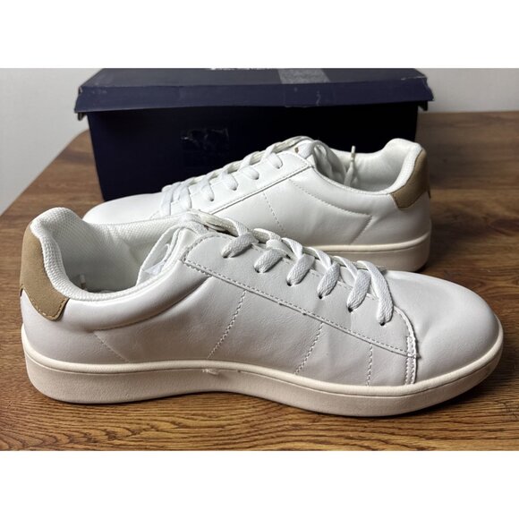 Men's Ben Sherman, Hampton Sneaker BSMHAMPV-1564 White/Tan SYNTHETIC Size 10.5 - Picture 3 of 8